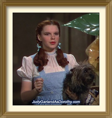 Judy Garland as Dorothy with Toto