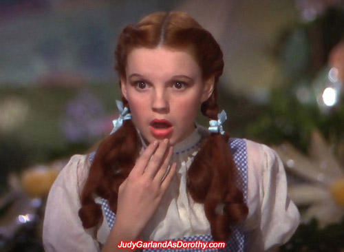 Judy Garland as Dorothy discovers strange, weird, and wonderful things