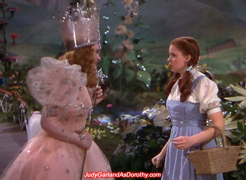 Judy Garland as Dorothy has never heard of a beautiful witch before