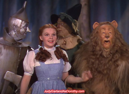 Judy Garland as Dorothy is excited to see the Emerald City